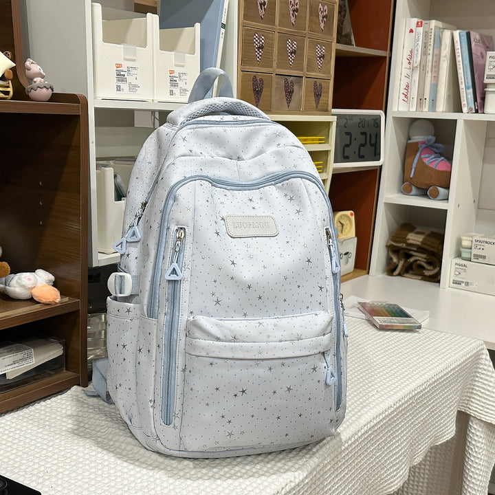 Star-Printed Multi-Pocket Backpack Stornfield