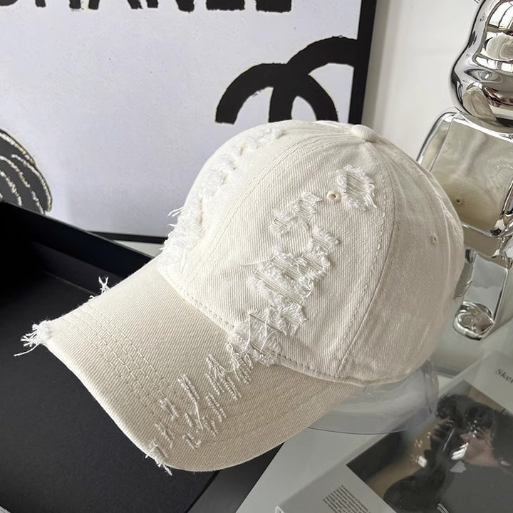 Unisex Distressed Denim Cap Stornfield