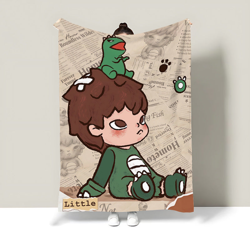 Art-Inspired Plush Blanket