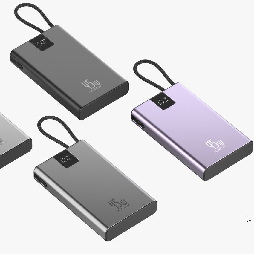 Portable high-performance power bank with smart charging display and USB-C connection Stornfield