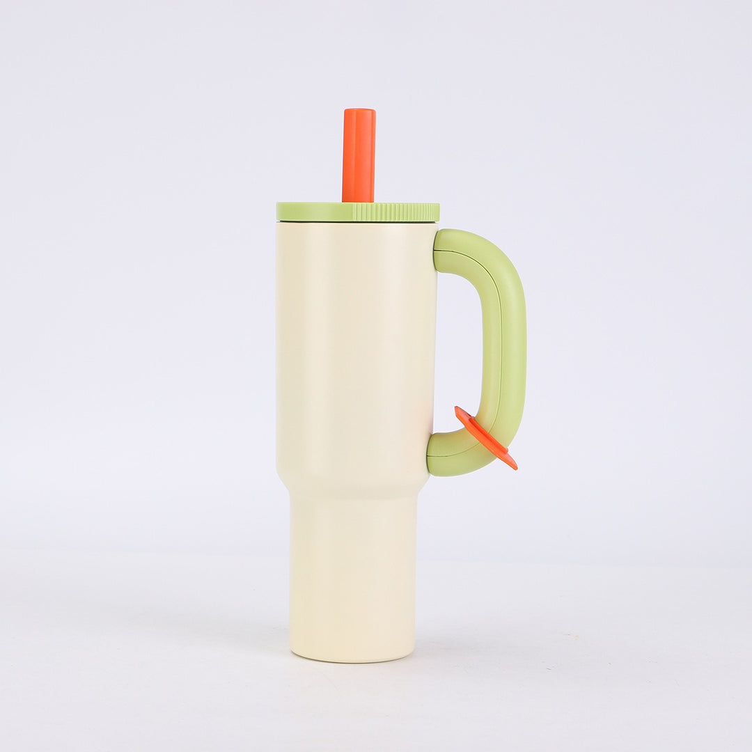 Ladies stylish insulated cup with straw Stornfield