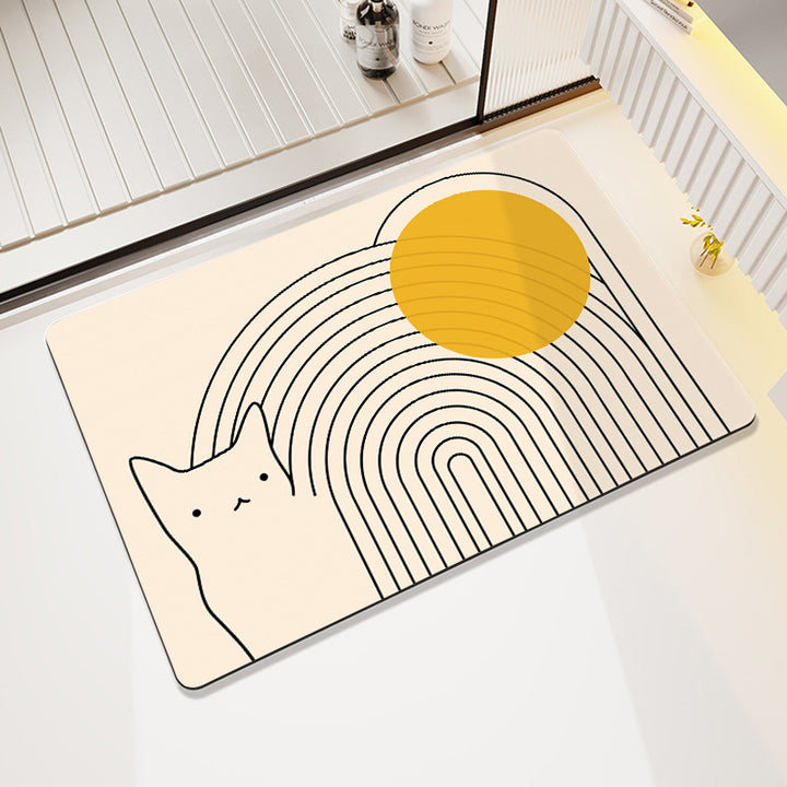 Geometric Patterned Anti-Fatigue Bath Mat Stornfield