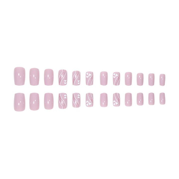 Heart-Patterned Press-On Nails Stornfield