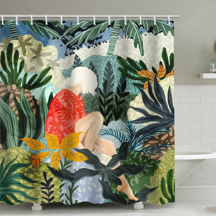 Artistic Tree Design Shower Curtain Stornfield