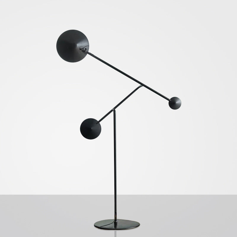 Modern Adjustable Arc Floor Lamp with Dual Spheres
