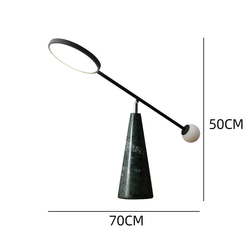 Modern Adjustable Desk Lamp with Geometric Base