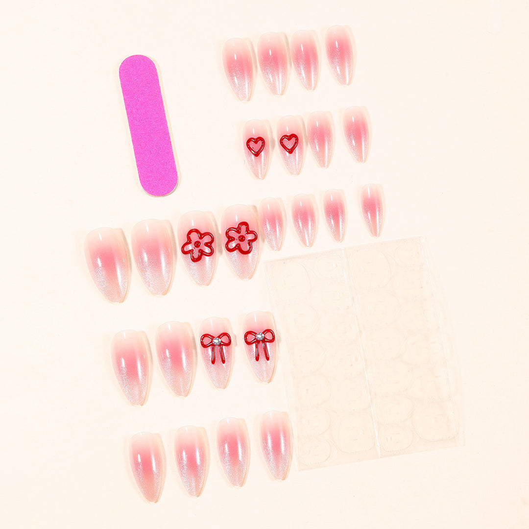 Stylish 3D Floral Acrylic Nail Art Extensions Stornfield