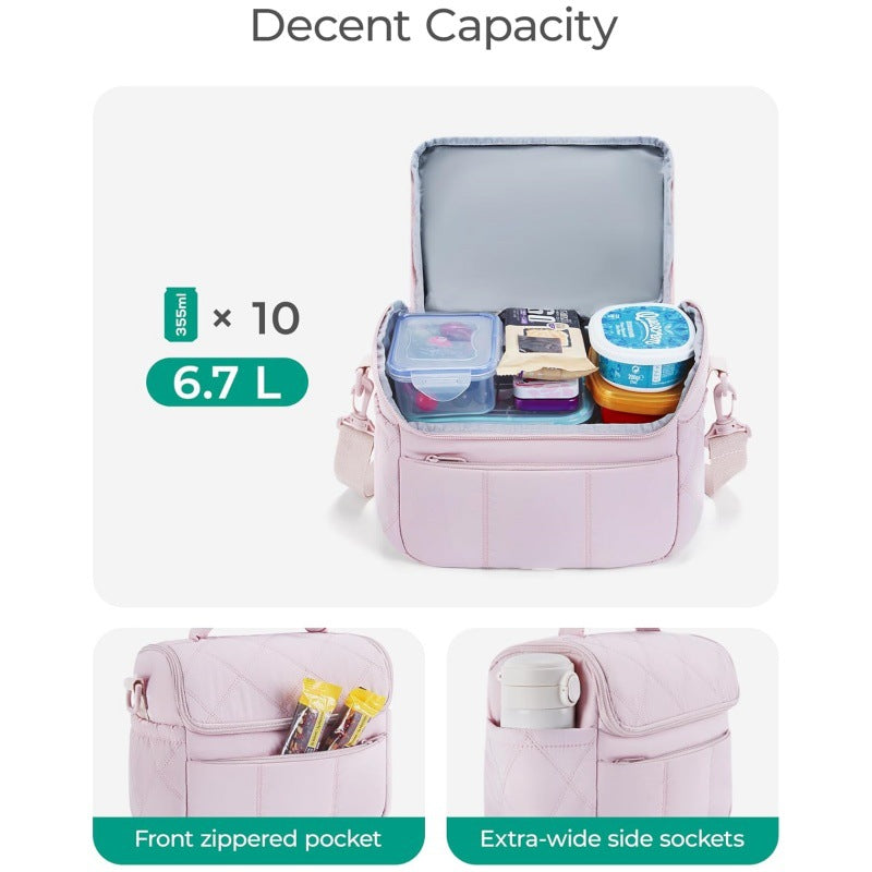 Insulated cosmetic bag with multiple compartments Stornfield