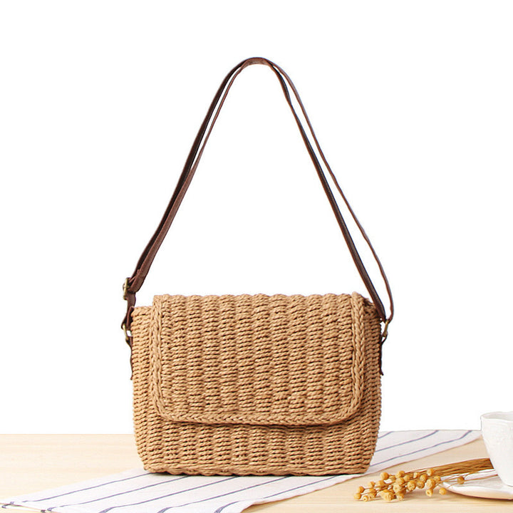 Handcrafted Shoulder Bag Made of Natural Bast Stornfield