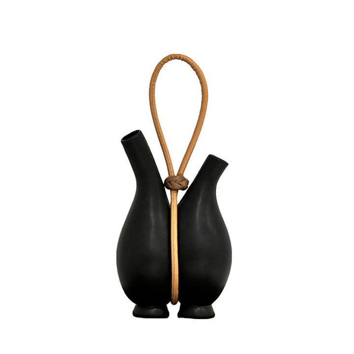 Artistic Double Spout Decorative Vase