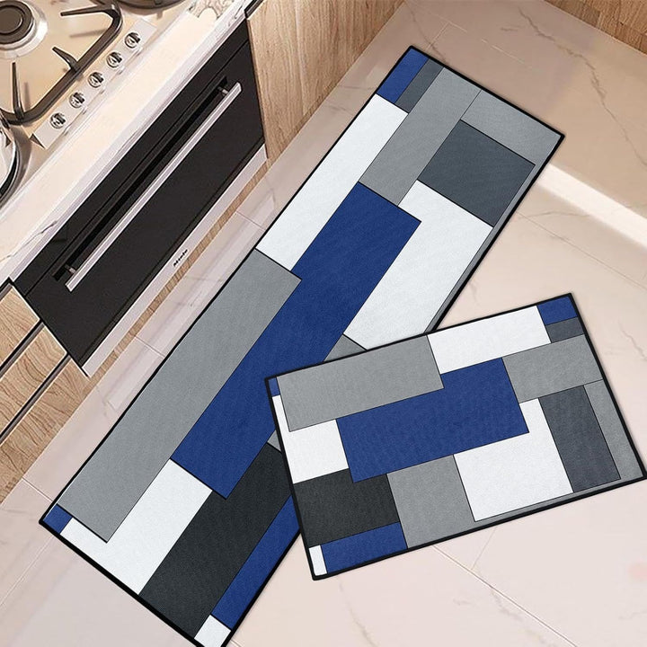 Geometric Patterned Kitchen Runner Mat