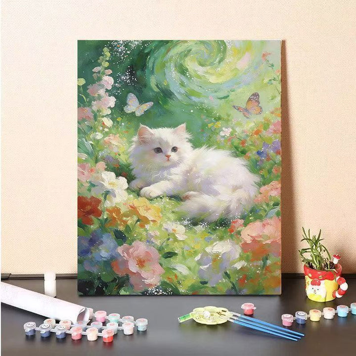 DIY Cat-Themed Painting Canvas Kit Stornfield