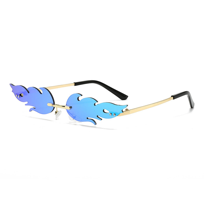 Ladies extravagant sunglasses in creative flame design Stornfield