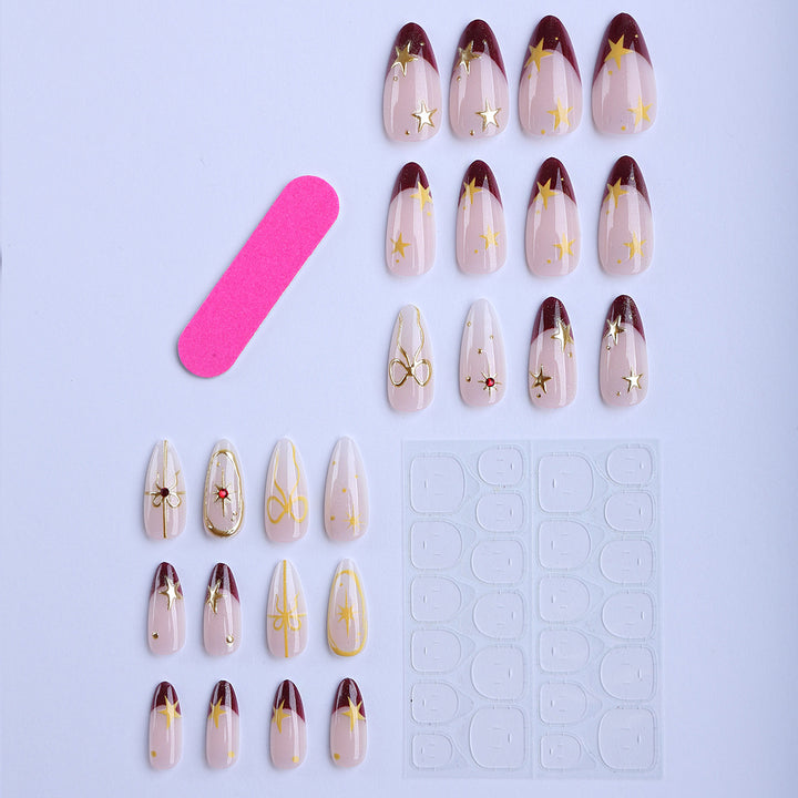 Luxury artificial fingernails with glamorous embellishments Stornfield