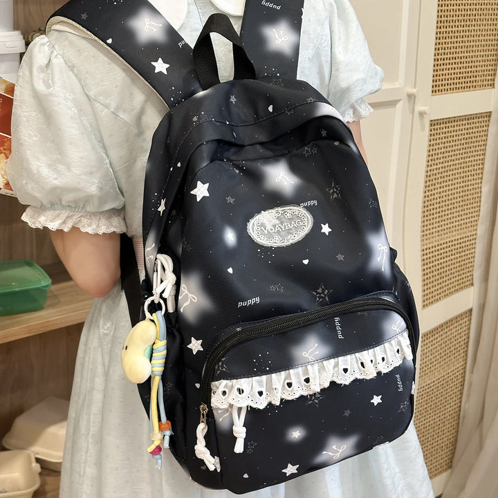 Charming Star-Embellished Casual Backpack Stornfield 1791205440