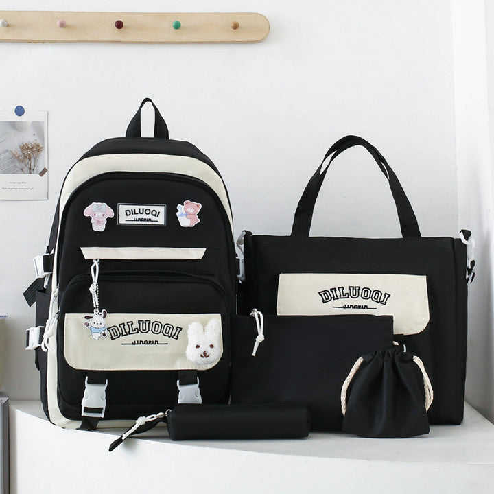 Multi-Purpose School Backpack and Tote Bag Set Stornfield