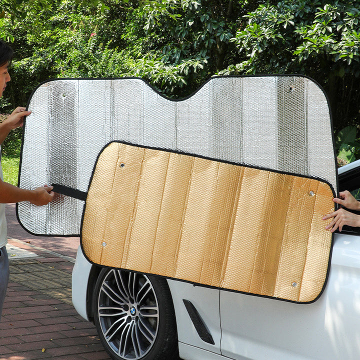 Unisex nan foldable car sunshade with reflective thermal insulation Stornfield