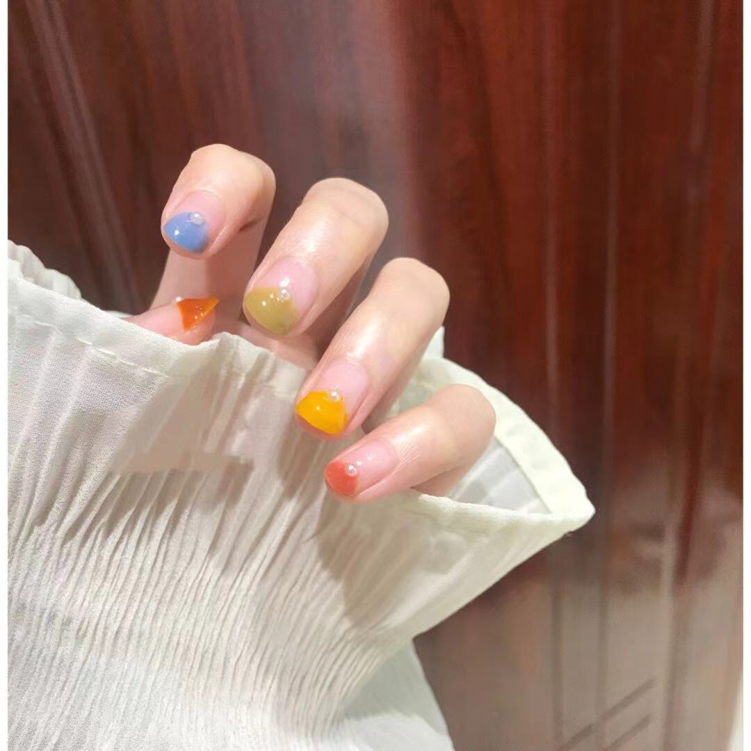 Creative artificial nails with geometric accents Stornfield