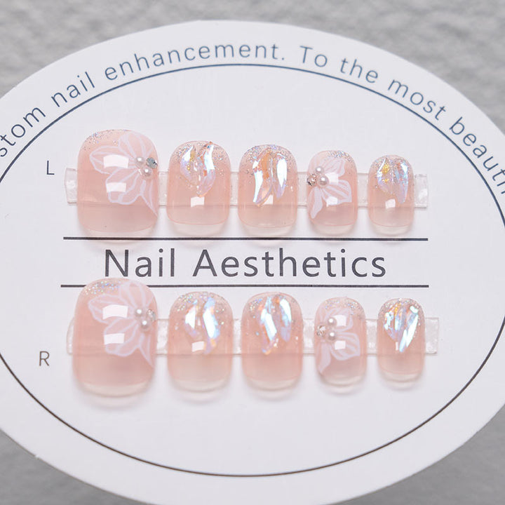 Floral Acrylic Nail Art