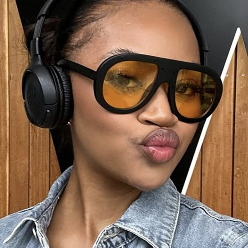 Ladies oversized sunglasses in futuristic design Stornfield