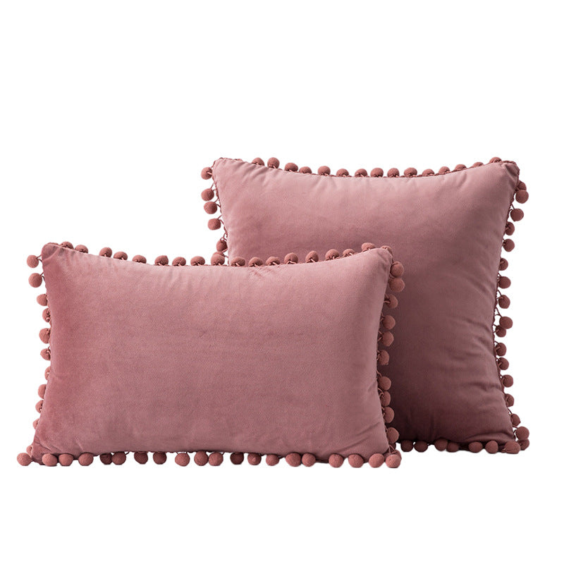 Decorative Pom-Pom Accent Pillow
