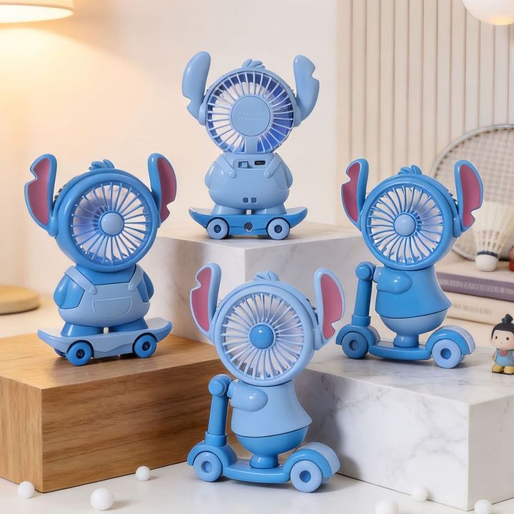 Ladies Portable Toy Fan with LED Lighting and USB Charging Stornfield