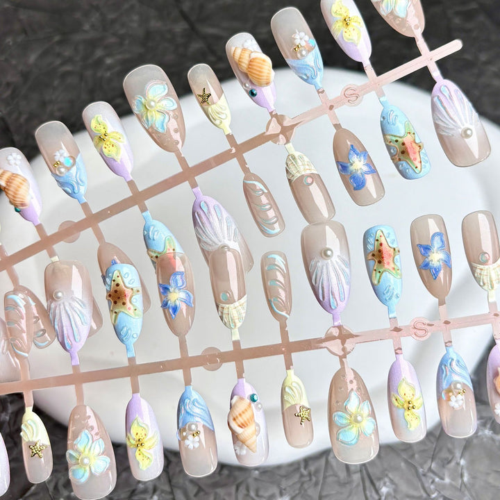 Artistic Decorative Press-On Nail Set 1790745755