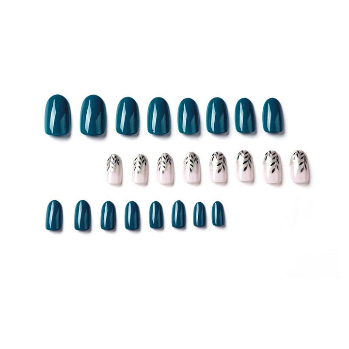 Elegant Nail Art with Floral Accent and Metallic Details Stornfield