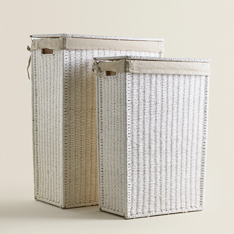 High-quality laundry basket made of natural wicker Stornfield