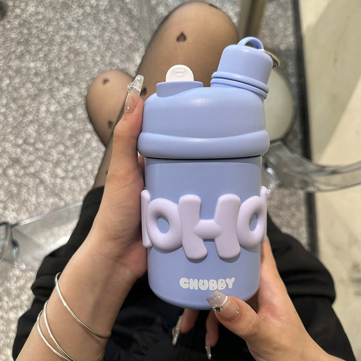 Ladies insulated water bottle with ergonomic carrying handle and cheerful design Stornfield