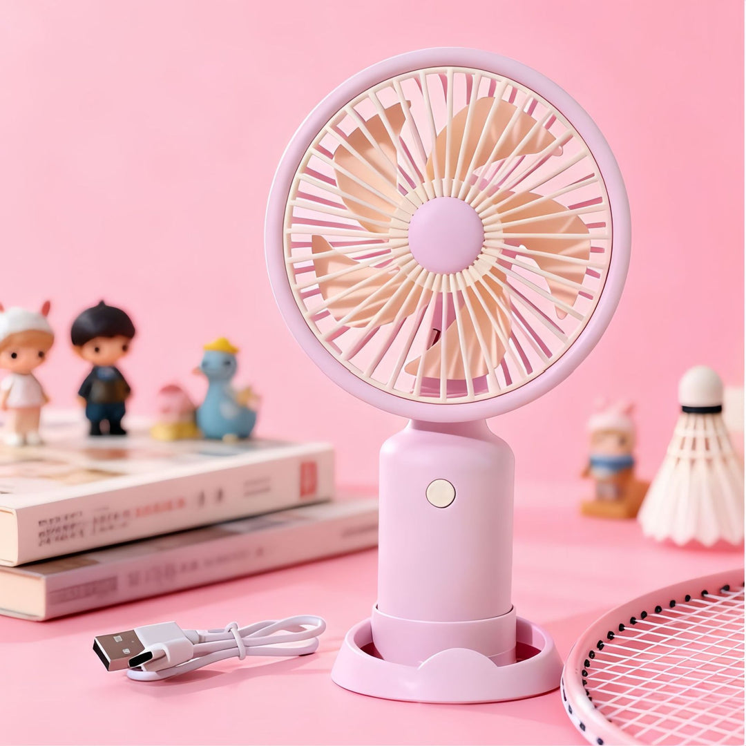 Portable Mini Fan with Cute Animal Design Stornfield