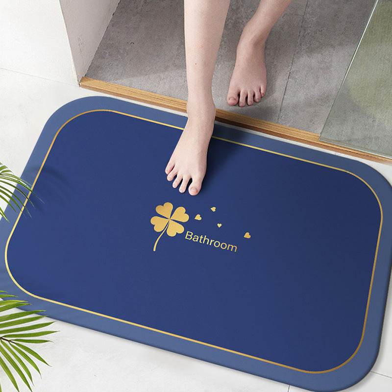 Soft Microfiber Bath Mat with Anti-Slip Features