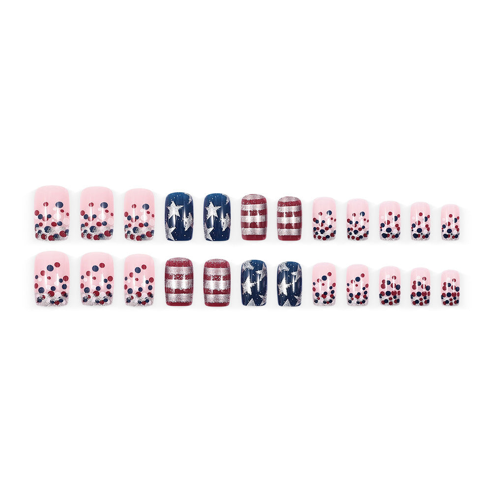 Artificial nails with patriotic motif Stornfield