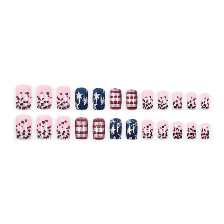Artificial nails with patriotic motif Stornfield