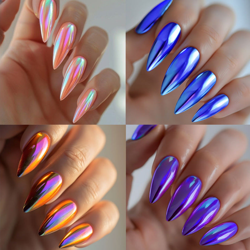 Shimmery Stiletto Press-On Nail Art Stornfield