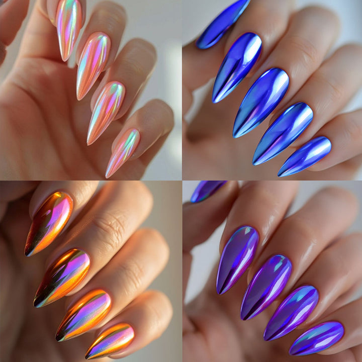Shimmery Stiletto Press-On Nail Art Stornfield