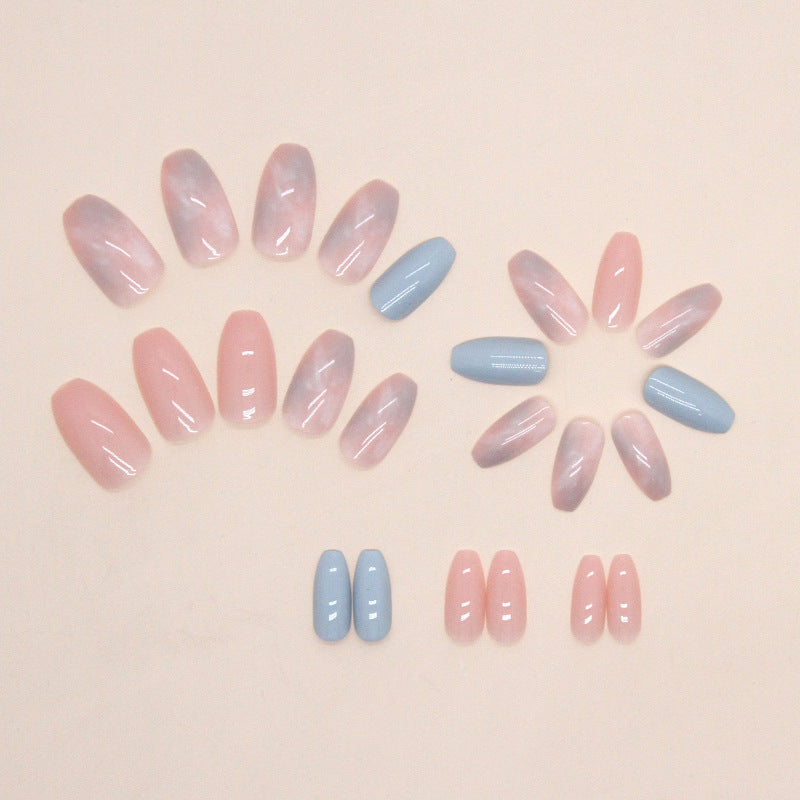 Ombre Glossy Press-On Nail Tips Stornfield