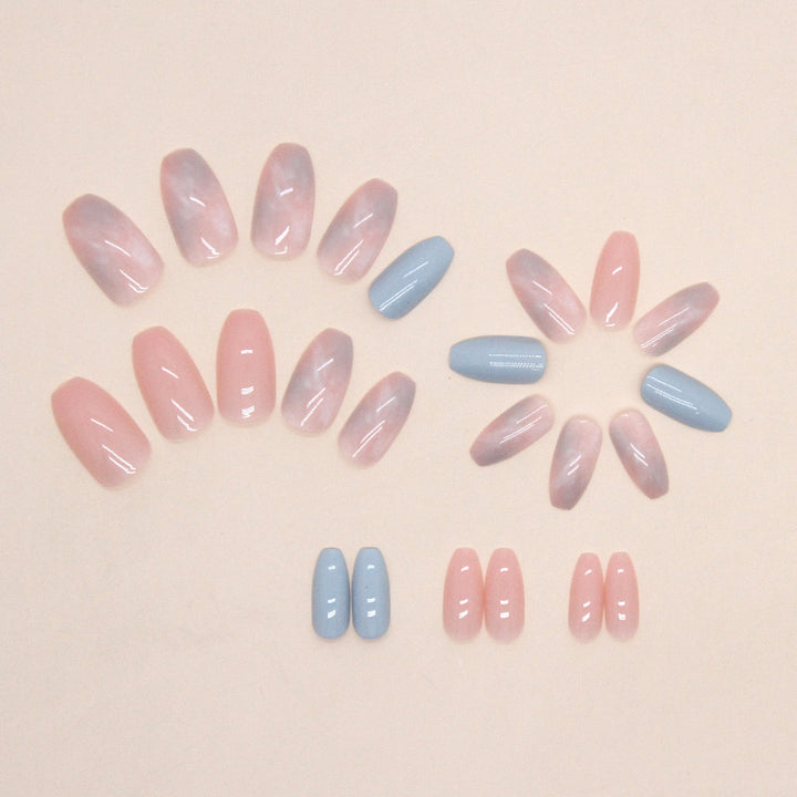 Ombre Glossy Press-On Nail Tips Stornfield