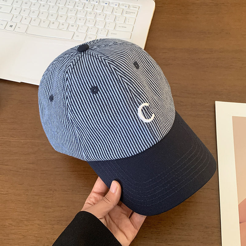 Men's Striped Casual Cotton Baseball Cap Stornfield