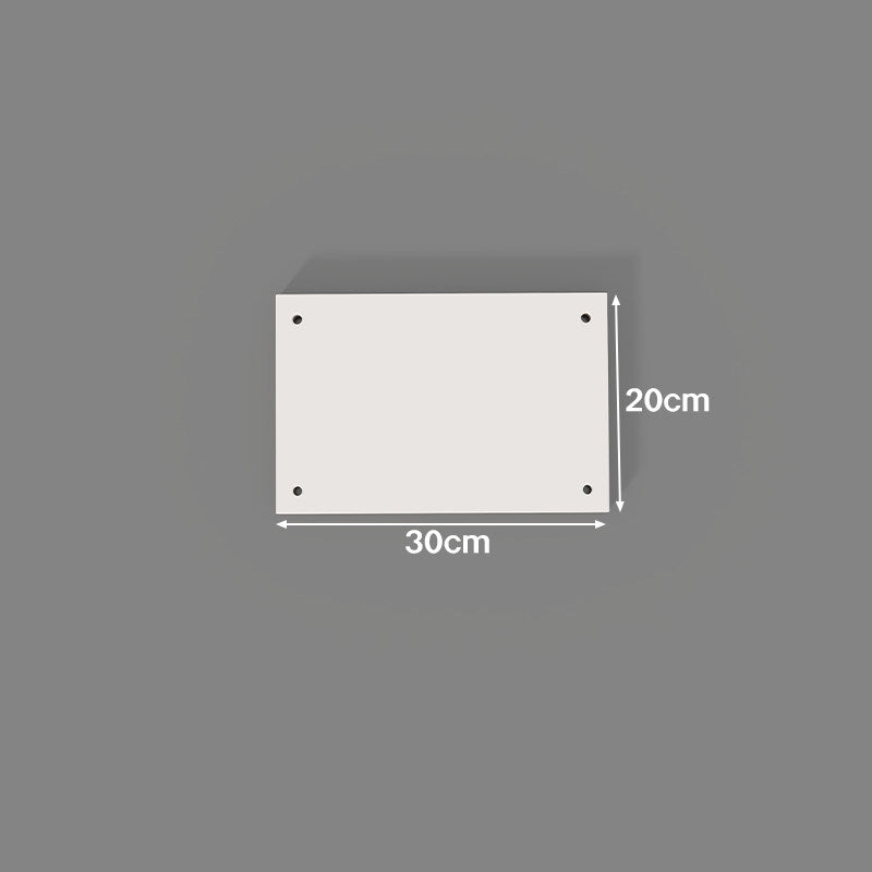 Heavy-Duty Square Mounting Cover Plate with Four Corner Fastener Holes