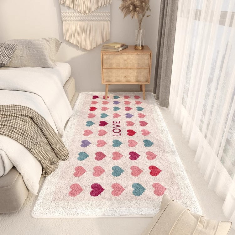 Plush Love Heart Rug