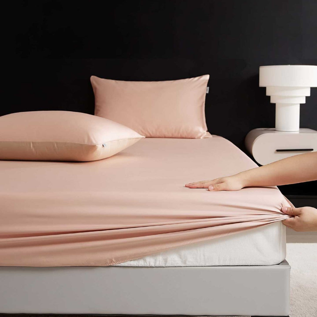 Reversible Premium Cotton Satin Bed Set with Silky Soft Finish