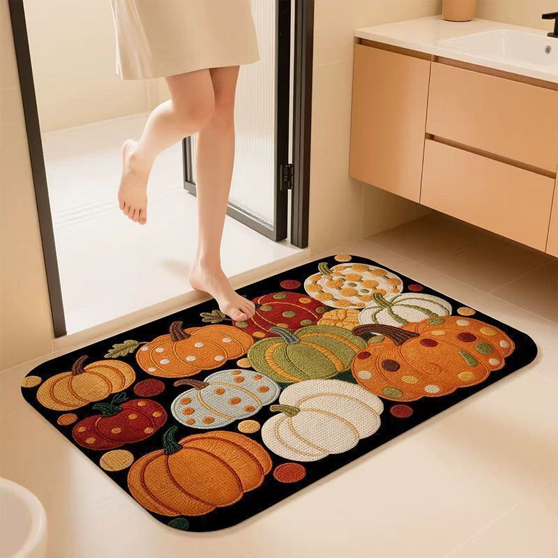 Decorative Pumpkin Bath Rug