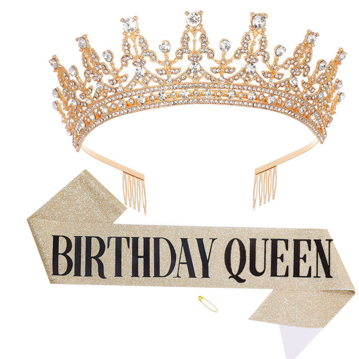 Women's Sparkling Crown and Sash Set Stornfield