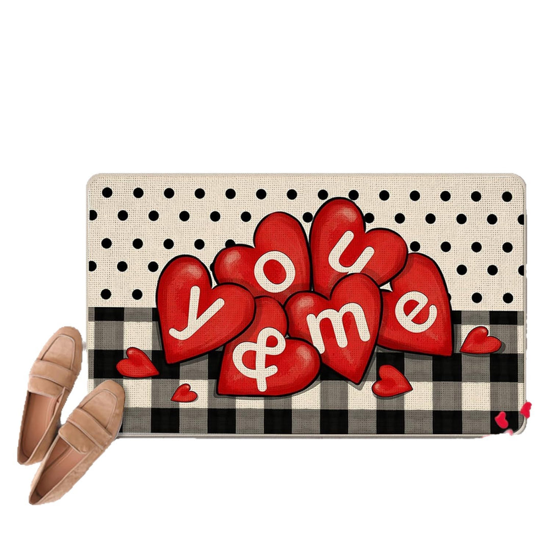 Romantic Floral Welcome Mat Stornfield