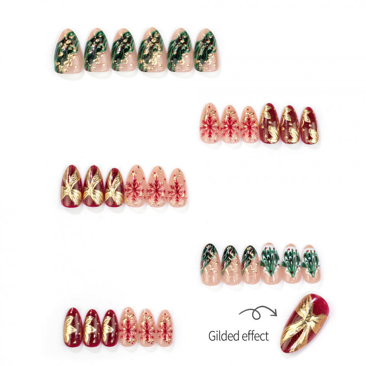 Holiday-Themed Artistry Press-On Nails