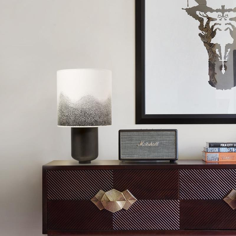 Modern Table Lamp with Artistic Shade