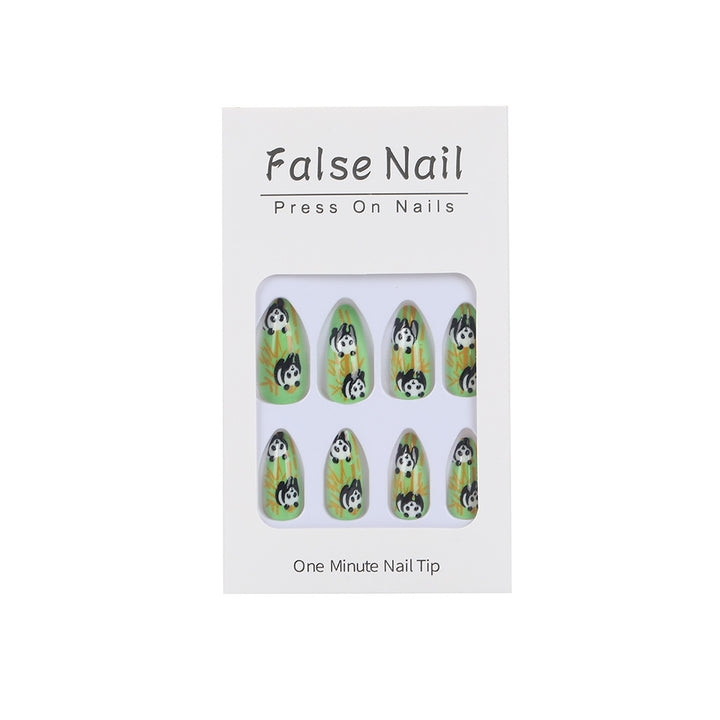 Nail art with cute panda design Stornfield