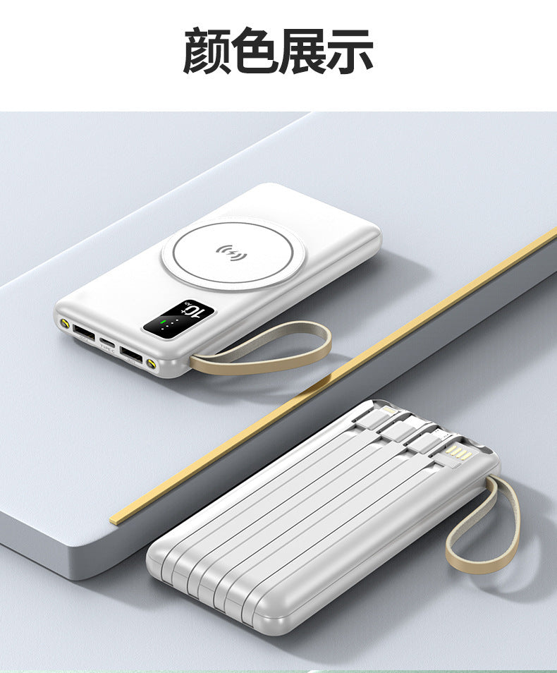 Wireless power bank with innovative induction charging and digital charging display Stornfield