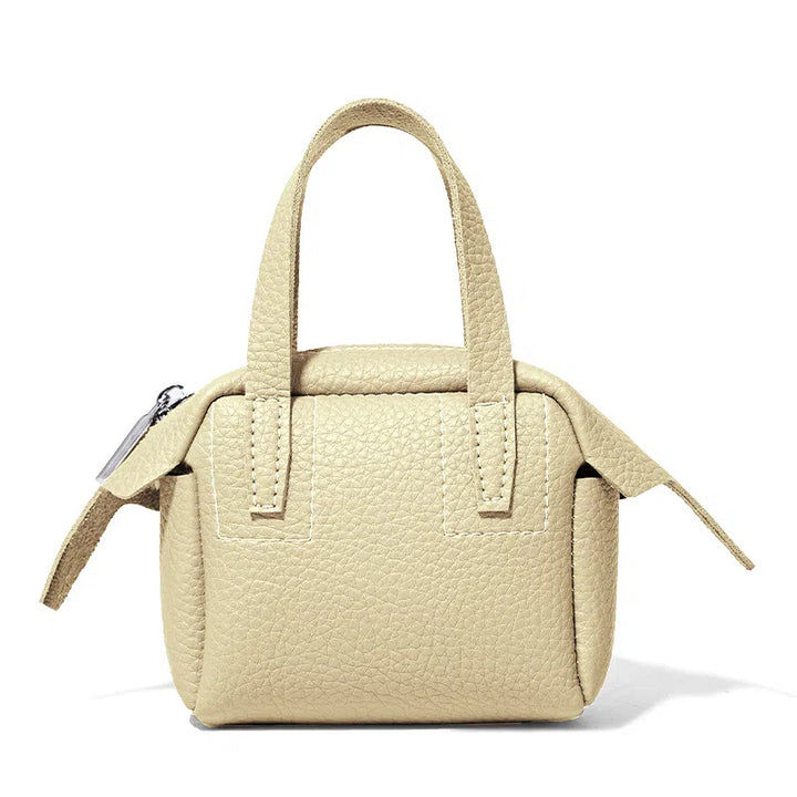 Compact Textured Handheld Satchel Stornfield